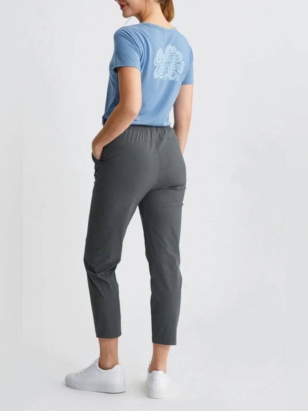 Seadon Women’s Pants Helios Cropped Pants in RiverRock Charcoal NWT size Small - Picture 2 of 14